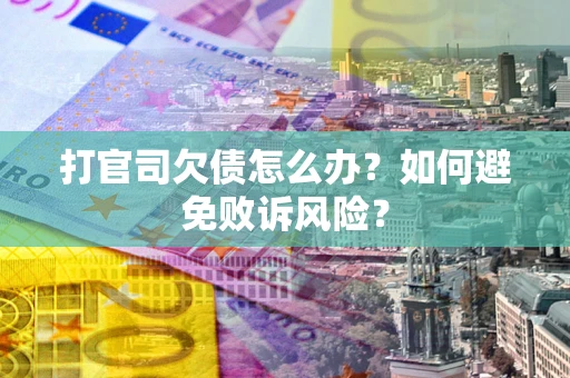 济南打官司欠债怎么办？如何避免败诉风险？